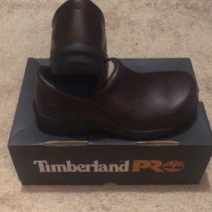 Woman’s Timberland Pro Steel-toe shoes